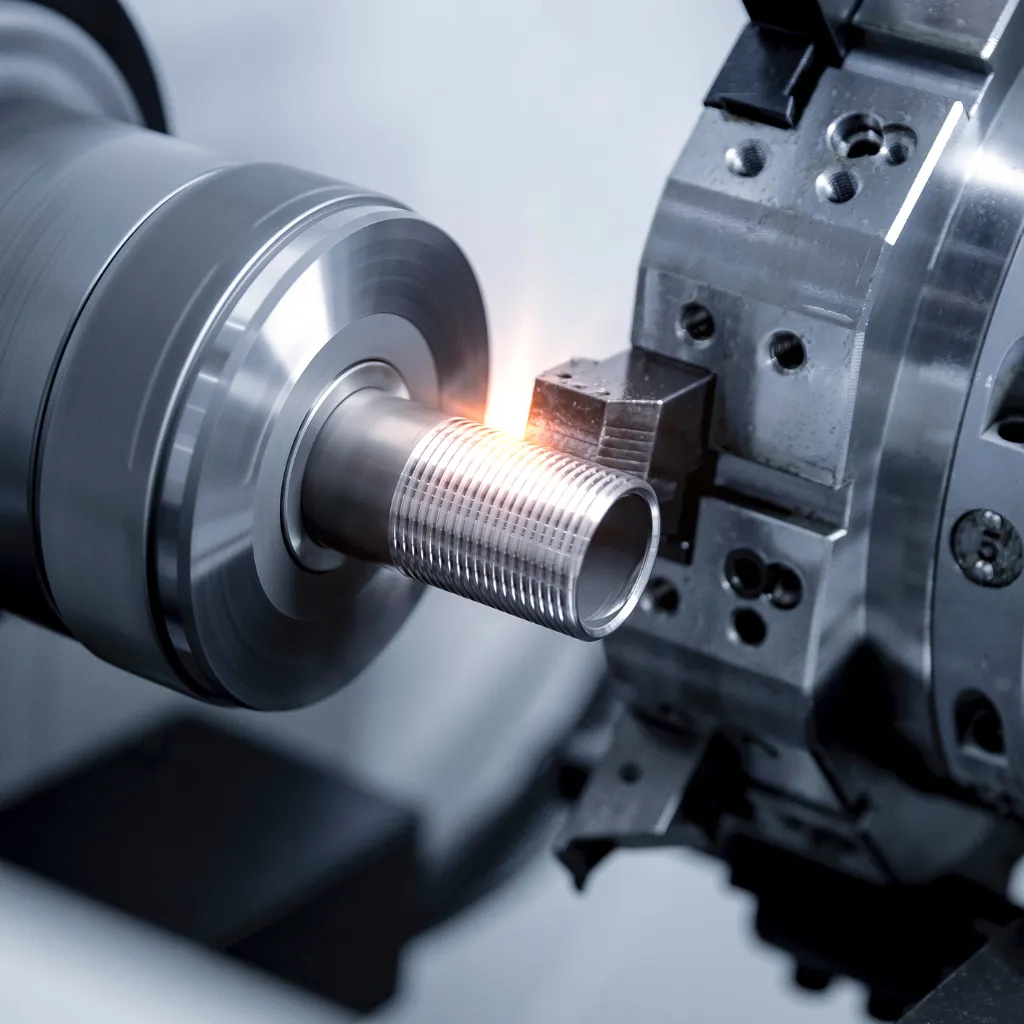 Gwintowanie elementu na maszynie CNC